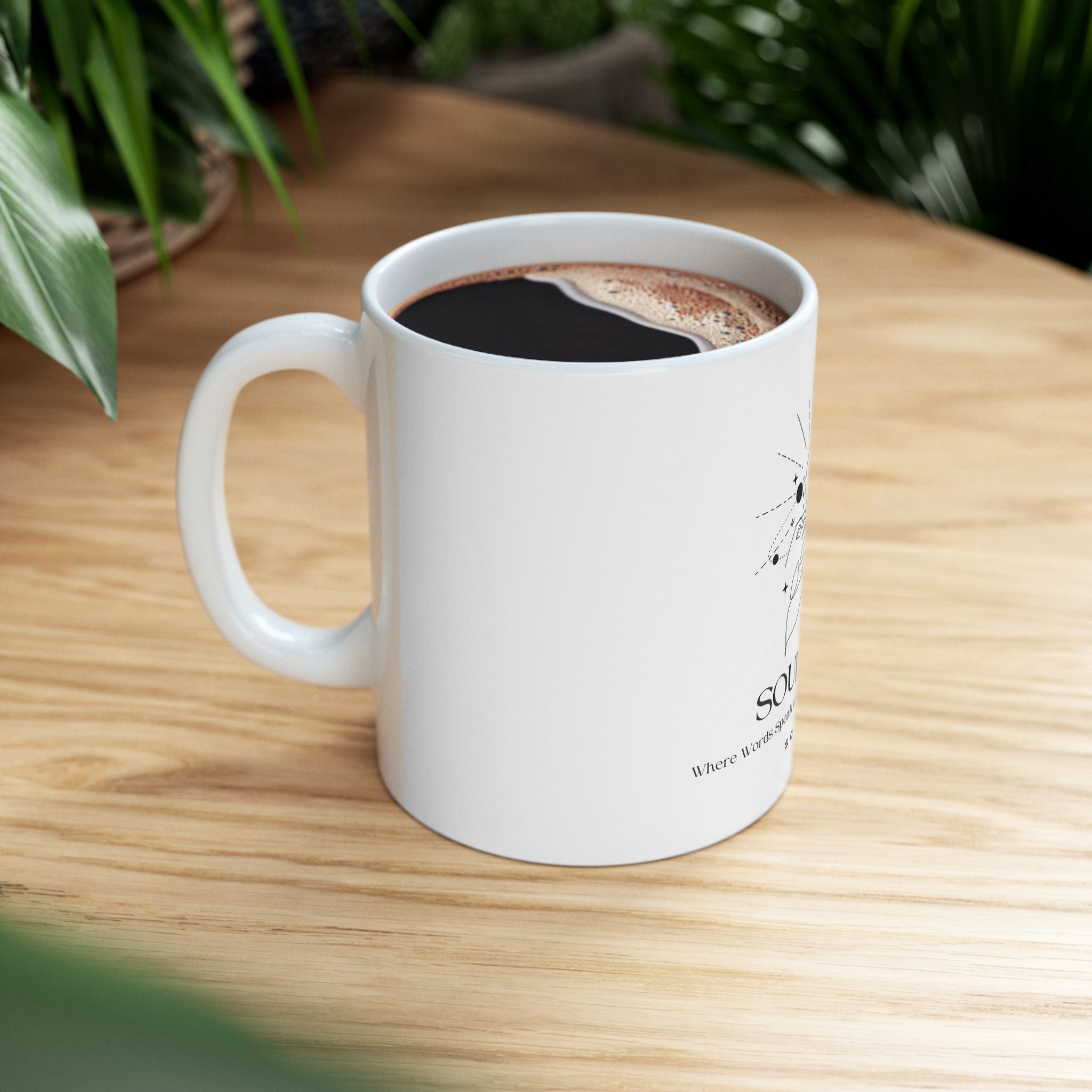 Soul Mind celestial face mug | spiritual astrology ceramic mug