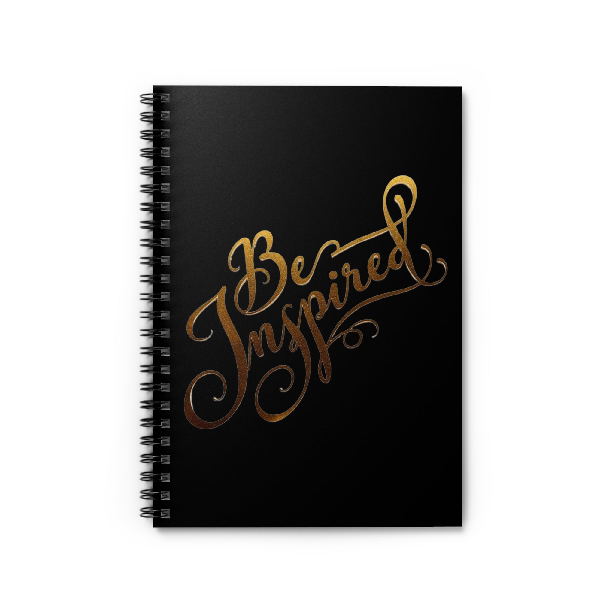Be Inspired Script Calligraphy Spiral Notebook | Ruled Journal