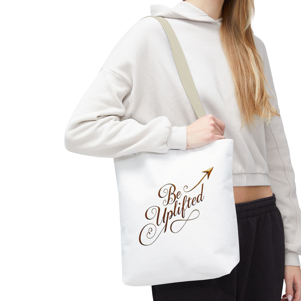 Be Uplifted script airplane Tote Bag | Soul Mind minimalist face Tote Bag