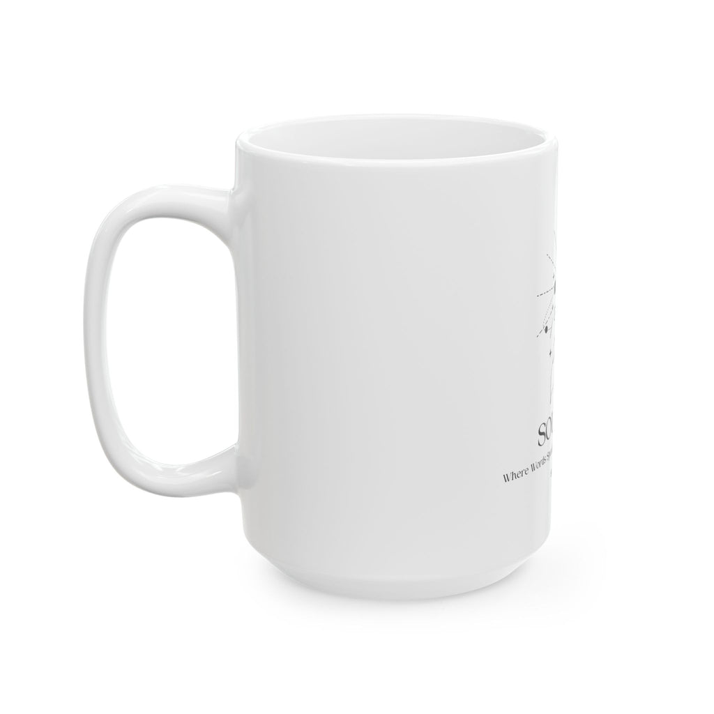 Soul Mind celestial face mug | spiritual astrology ceramic mug