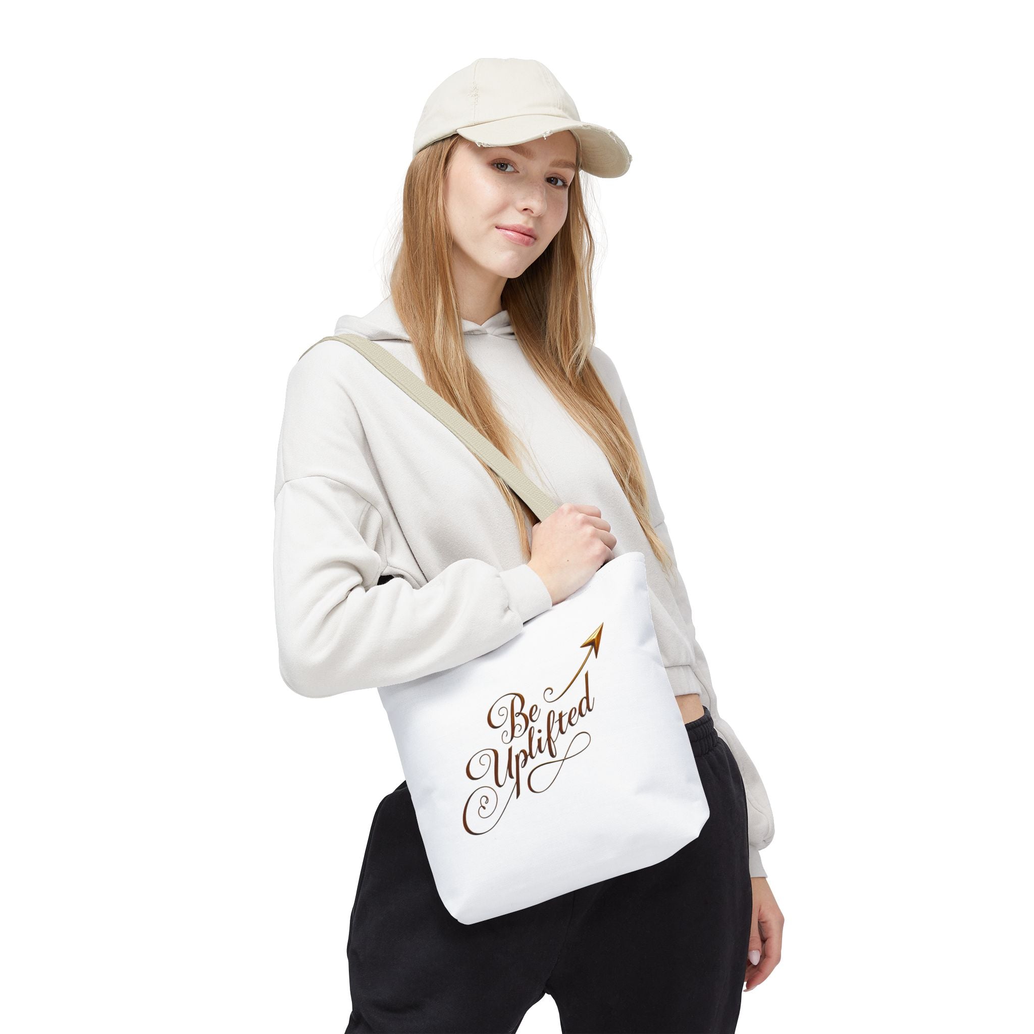 Be Uplifted script airplane Tote Bag | Soul Mind minimalist face Tote Bag