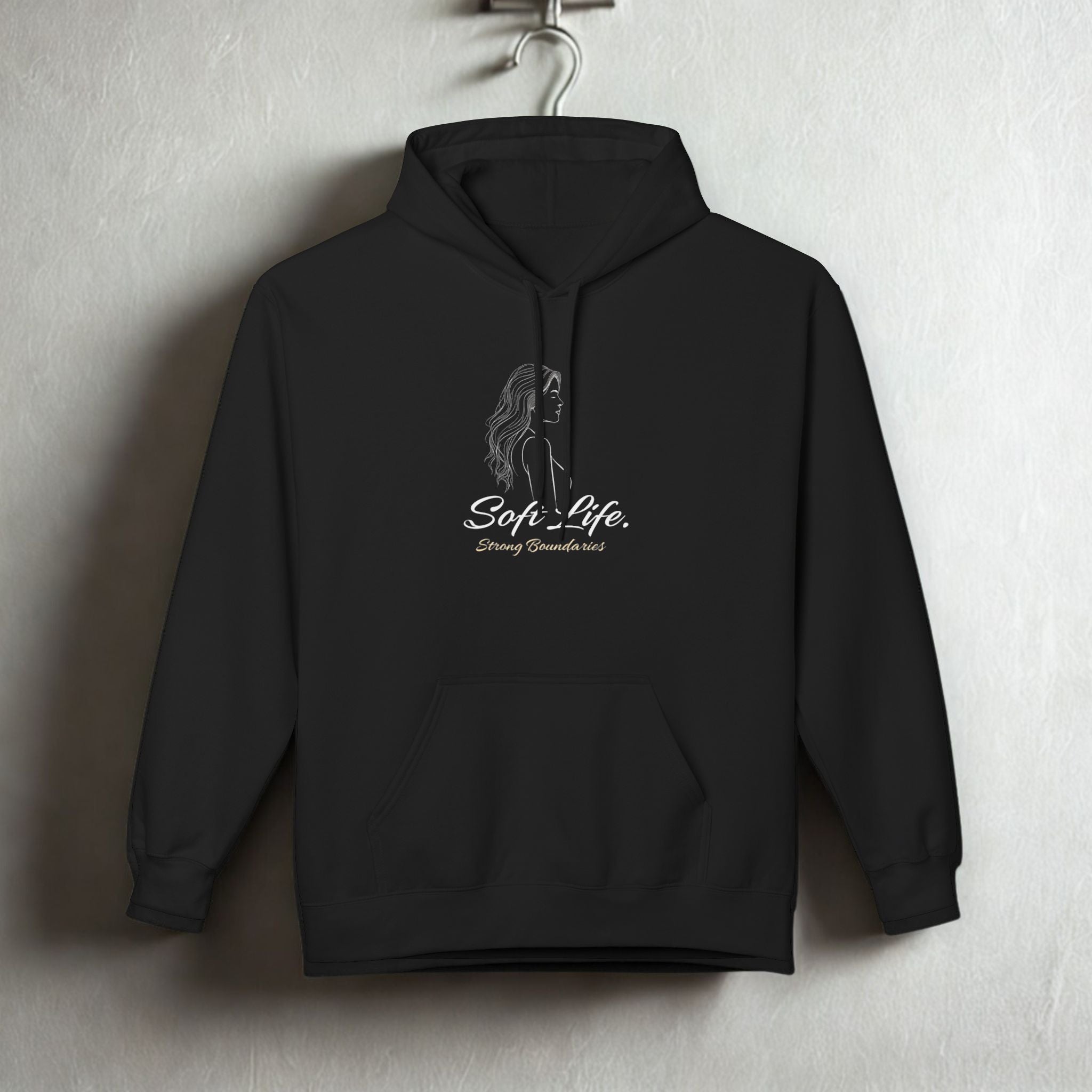 Soft-Spoken Brown Hoodie — 'Soft. Safe.' Comfort Fleece