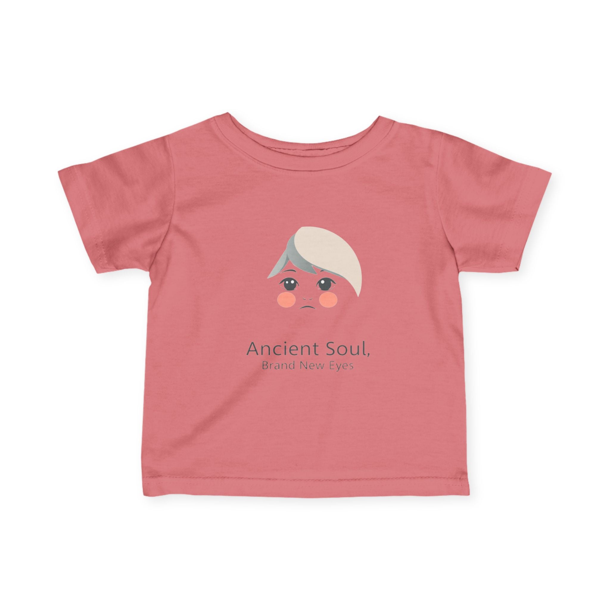 Infant Tee — "Ancient Soul, Brand New Eyes" Cute Baby Graphic Tee