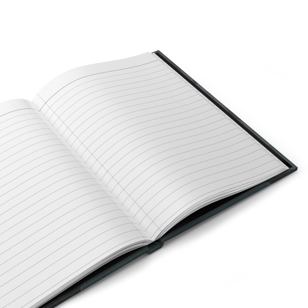 Love Anchored in Purpose Hardcover Journal — Dark Tree & Lightning Inspirational Notebook