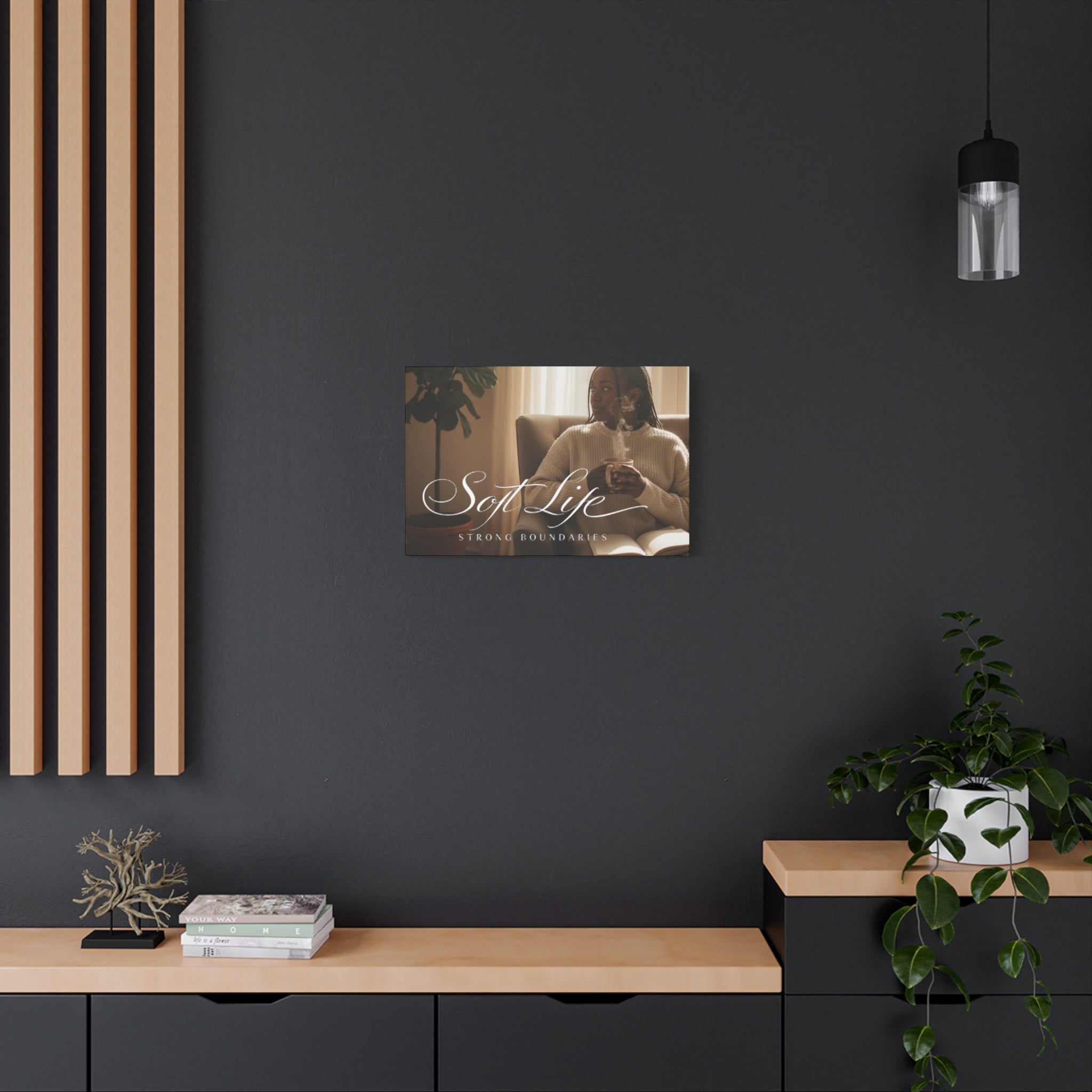 Matte Stretched Canvas - Woman 1 Cozy Reading Moment Wall Art