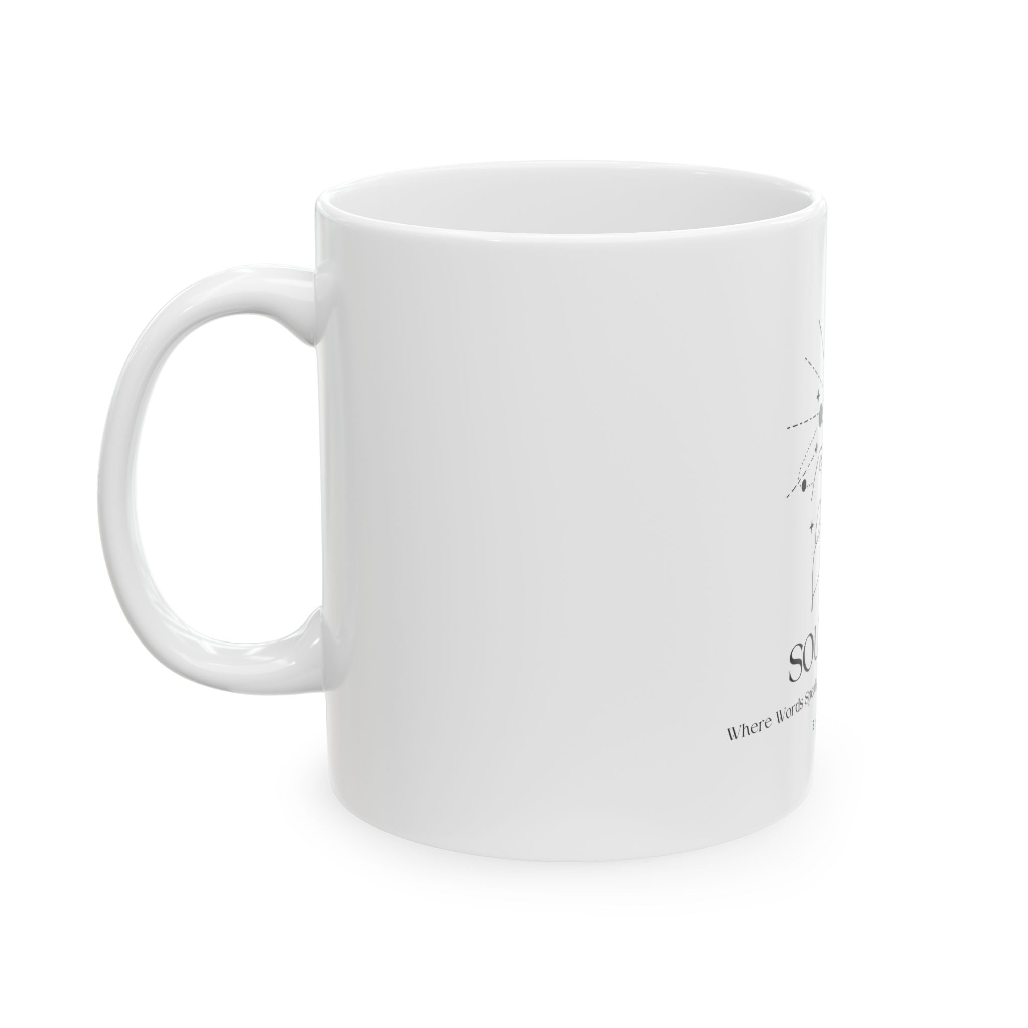 Soul Mind celestial face mug | spiritual astrology ceramic mug