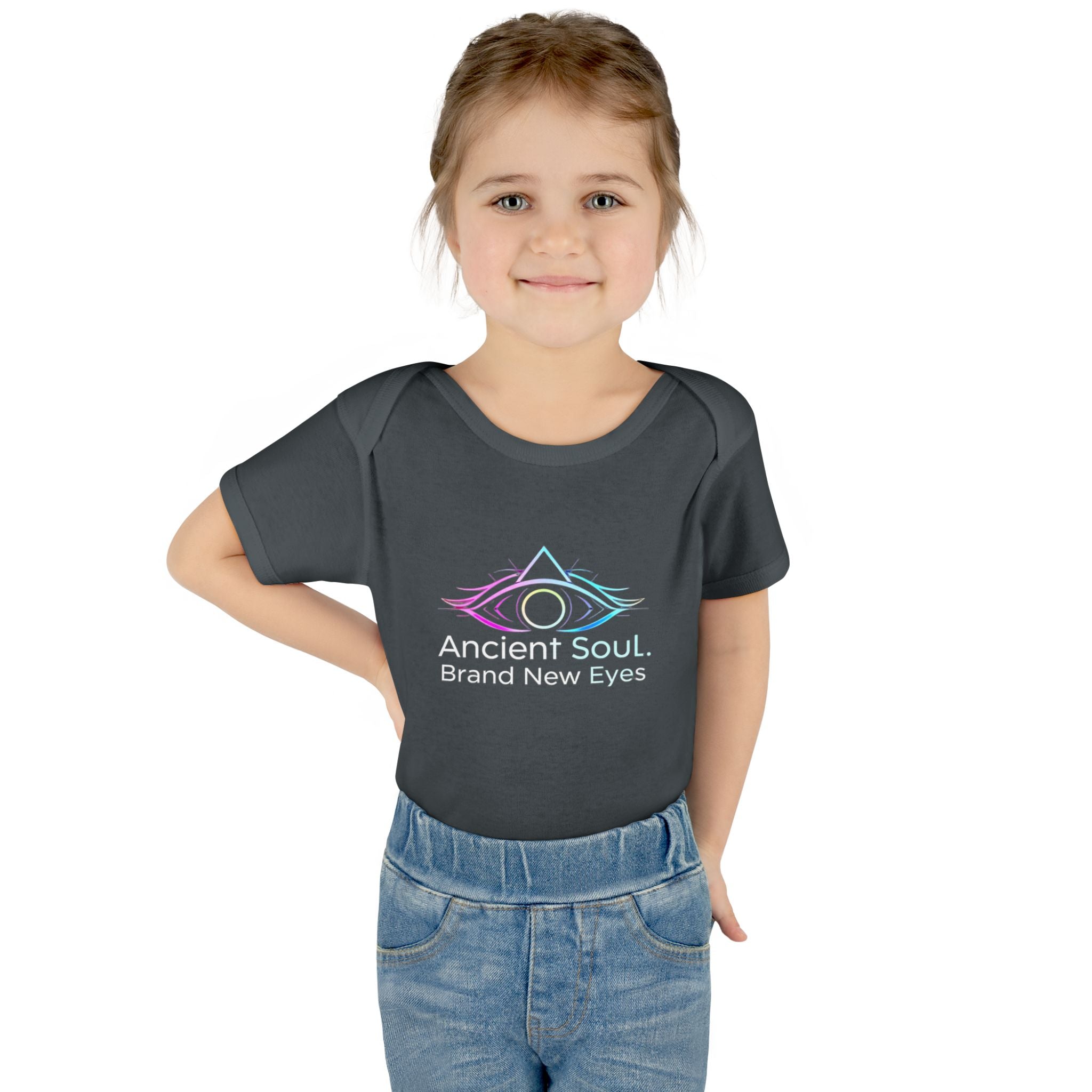 Infant Bodysuit - "Ancient Soul. Brand New Eyes" Mystical Eye Baby One-Piece