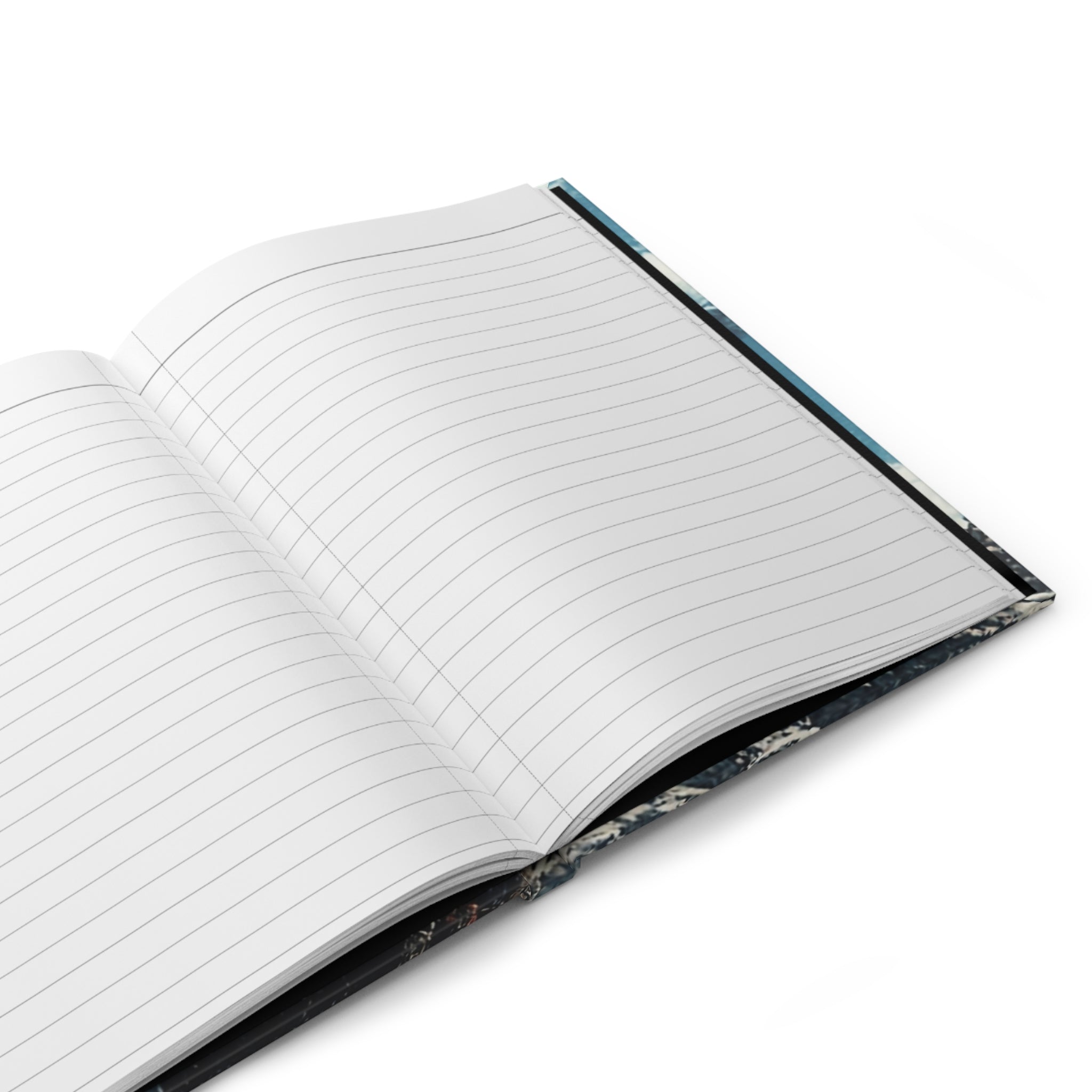 Disciplined, Grounded & Unmoved Hardcover Journal — Motivational Mountain Notebook