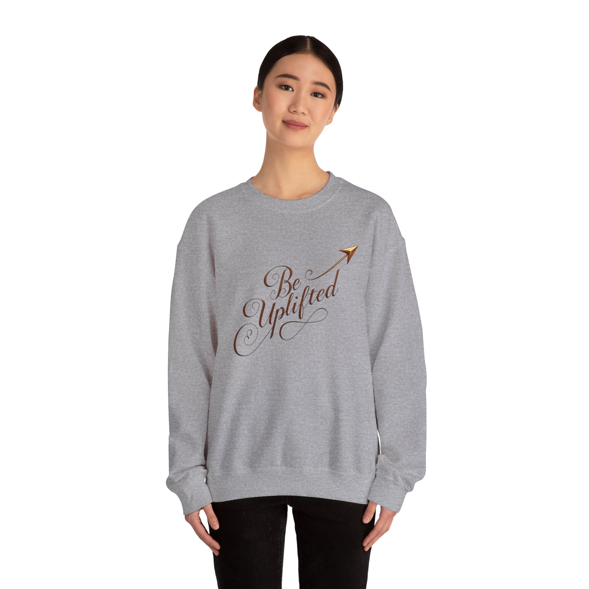 Be Uplifted Script Arrow sweatshirt | Soul Mind Illustration Sweatshirt