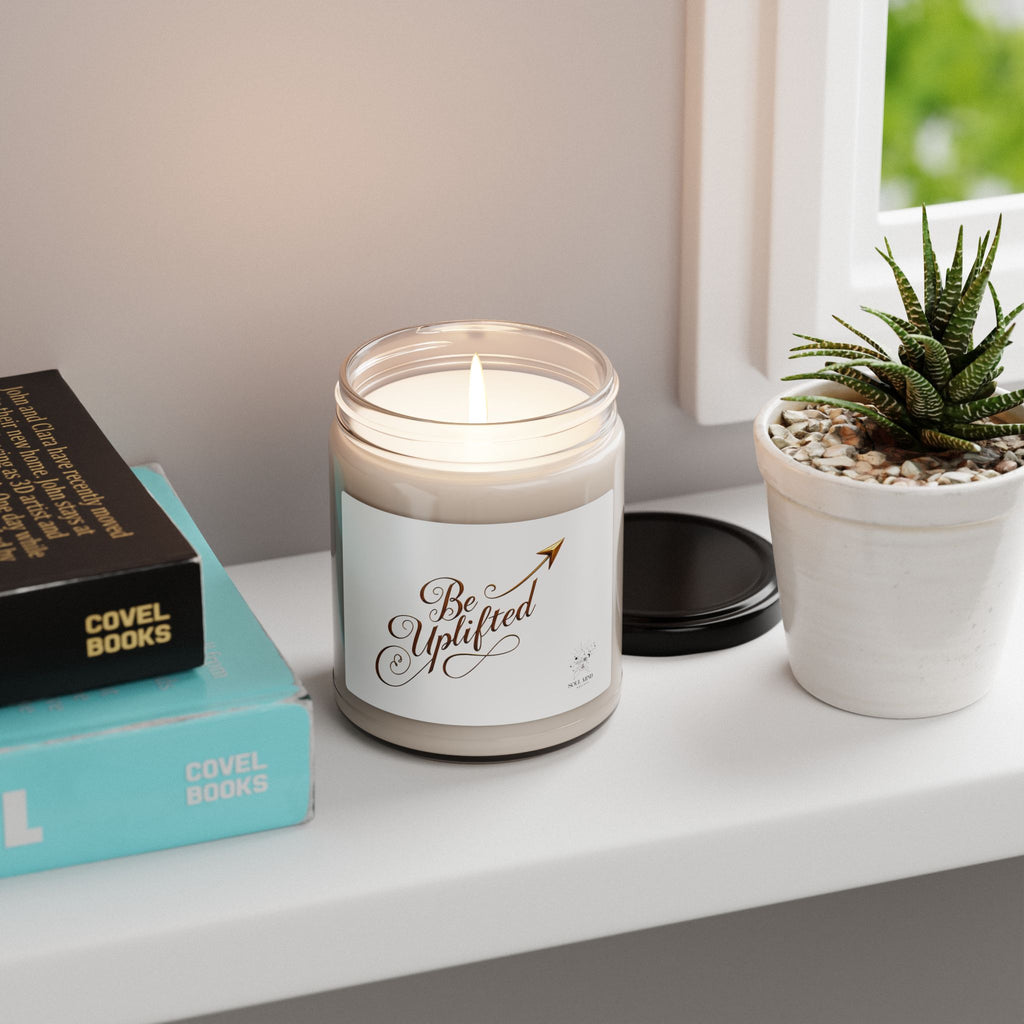 Be Uplifted arrow script Candle | Scented Soy 9oz