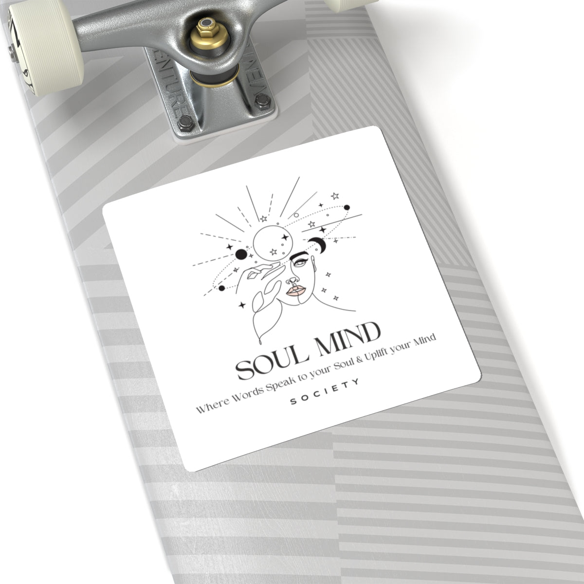 Soul Mind celestial face sticker | Kiss-Cut Sticker