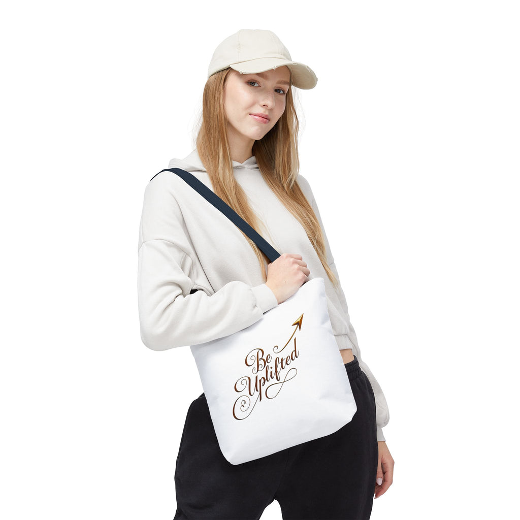 Be Uplifted script airplane Tote Bag | Soul Mind minimalist face Tote Bag