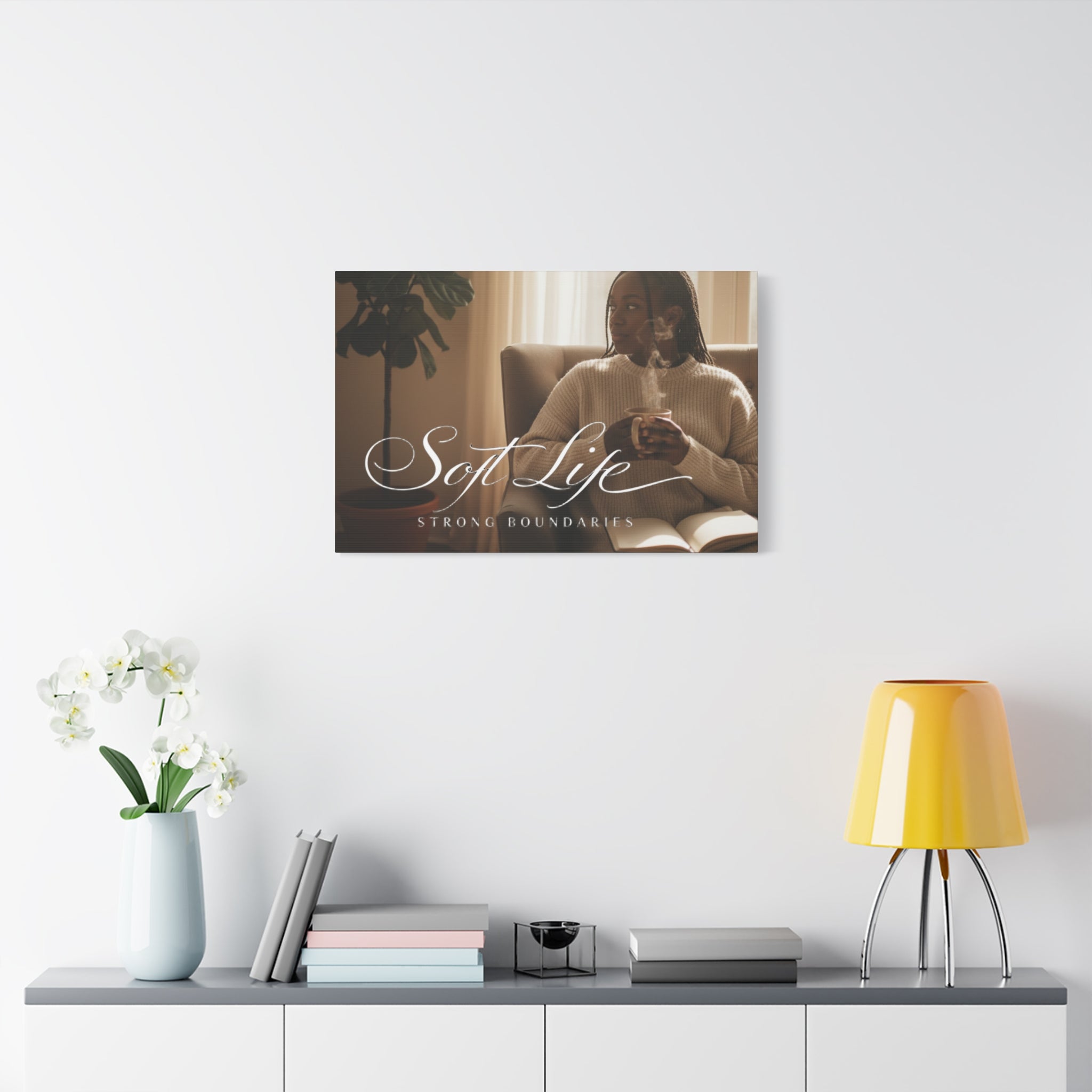 Matte Stretched Canvas - Woman 1 Cozy Reading Moment Wall Art