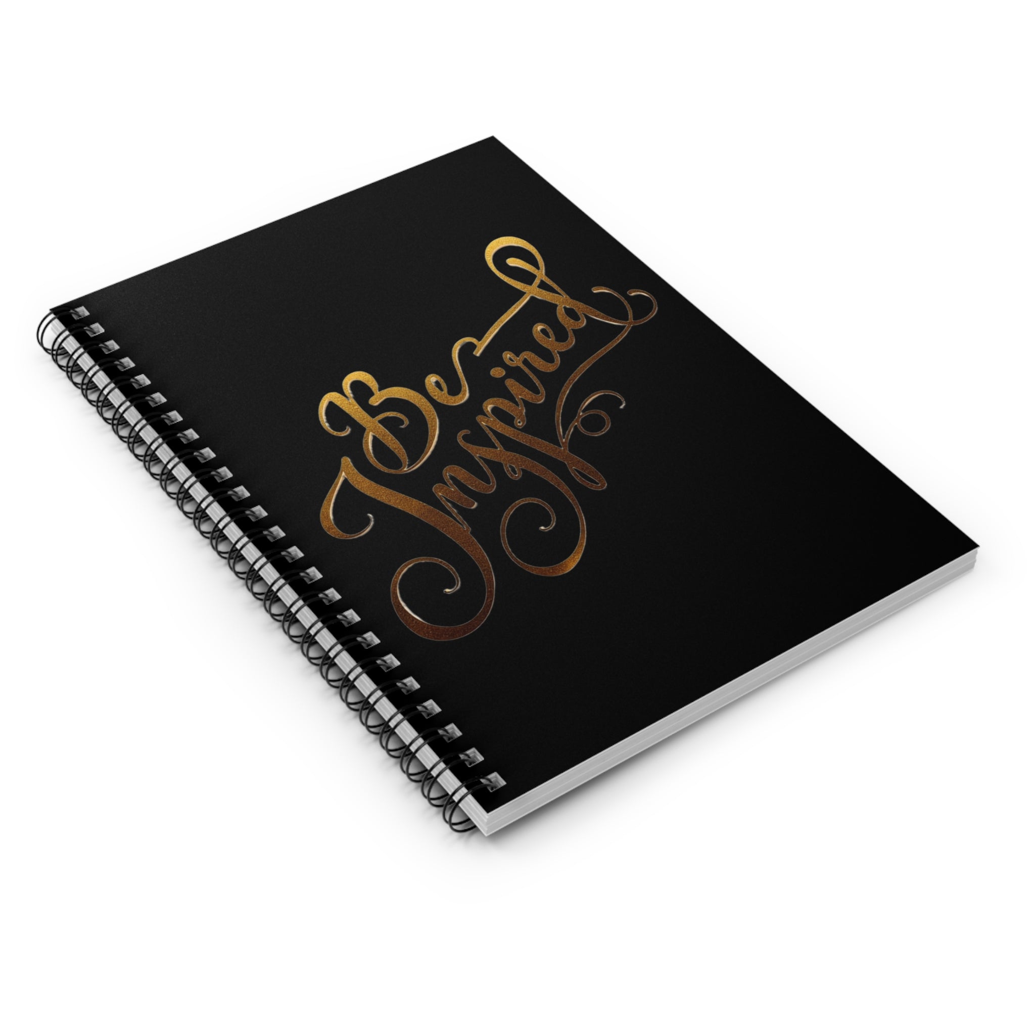 Be Inspired Script Calligraphy Spiral Notebook | Ruled Journal