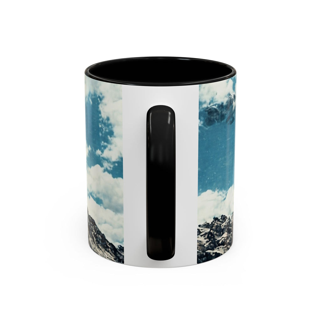 Disciplined, Grounded & Unmoved Coffee Mug — Motivational Mountain Accent Mug (11/15oz)