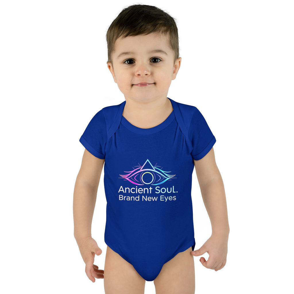 Infant Bodysuit - "Ancient Soul. Brand New Eyes" Mystical Eye Baby One-Piece