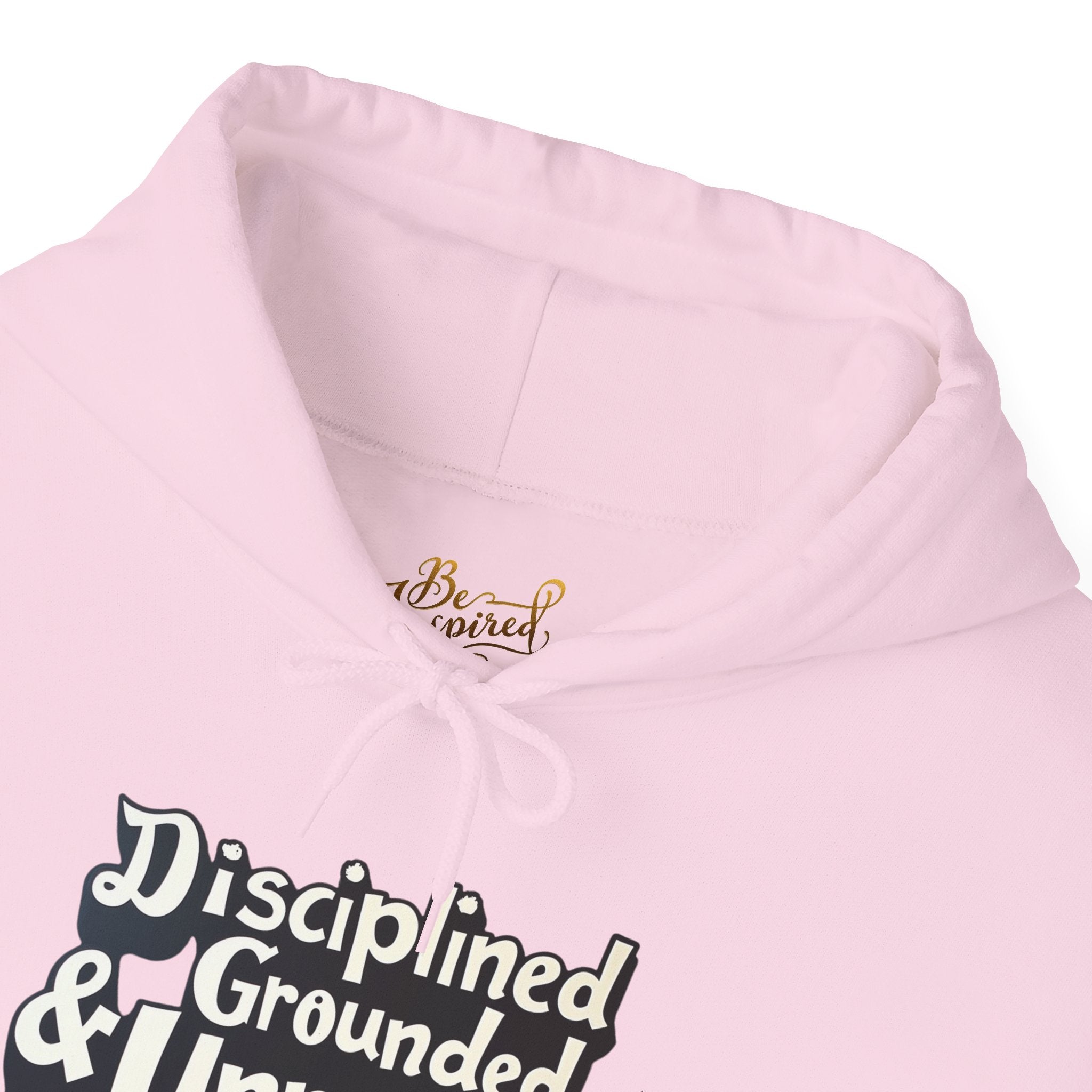 Disciplined & Grounded Hoodie — "Disciplined Grounded & Unmoved" Graphic Men Hoodie