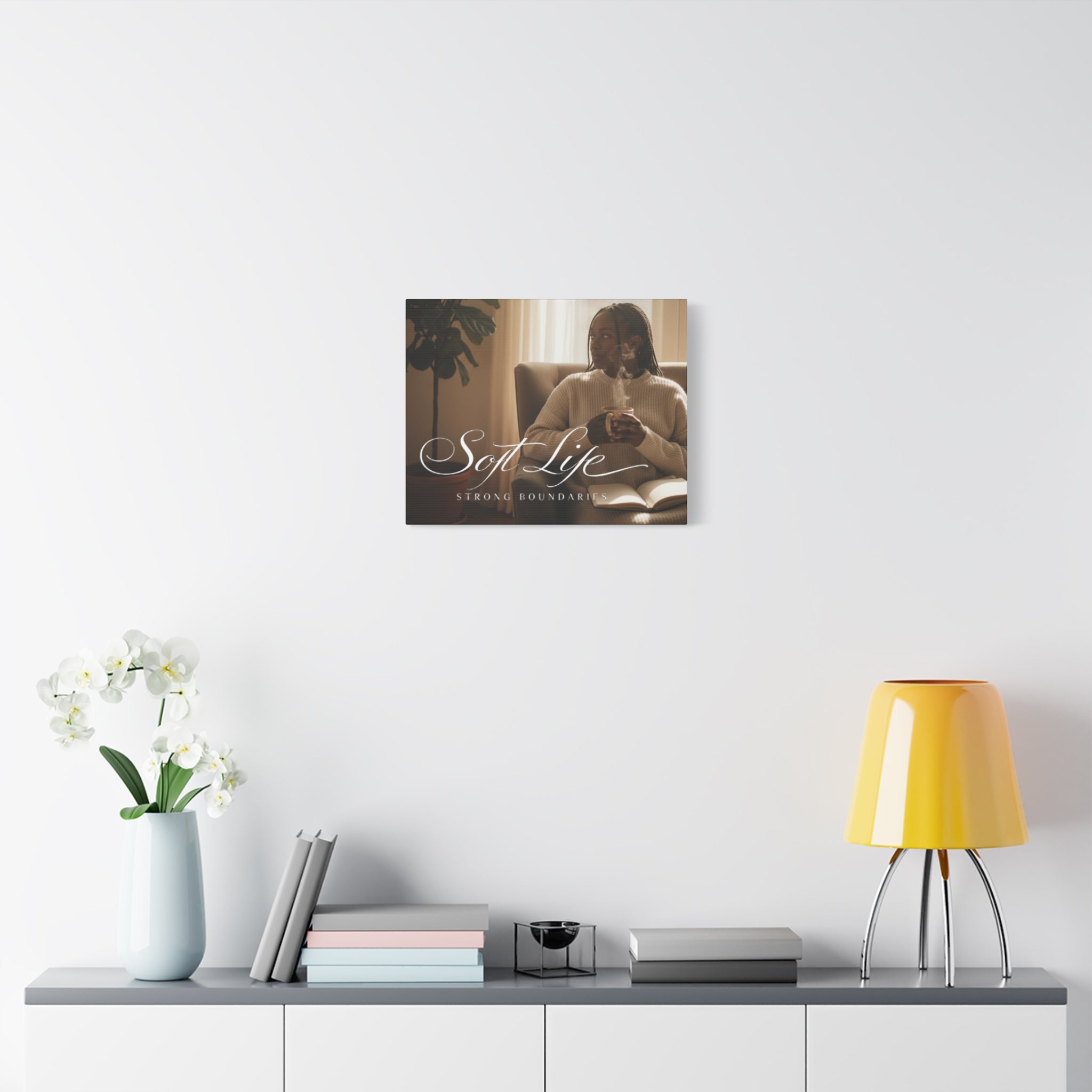 Matte Stretched Canvas - Woman 1 Cozy Reading Moment Wall Art