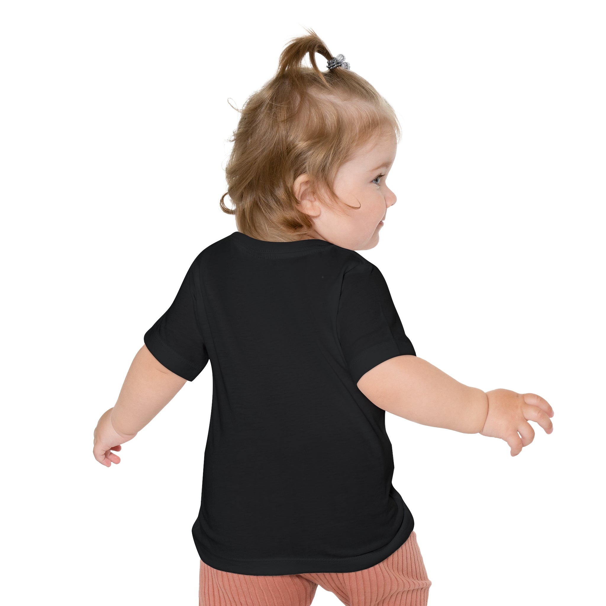 Baby T-Shirt — "Woven from Stardust and Intention" Colorful Cosmic Graphic