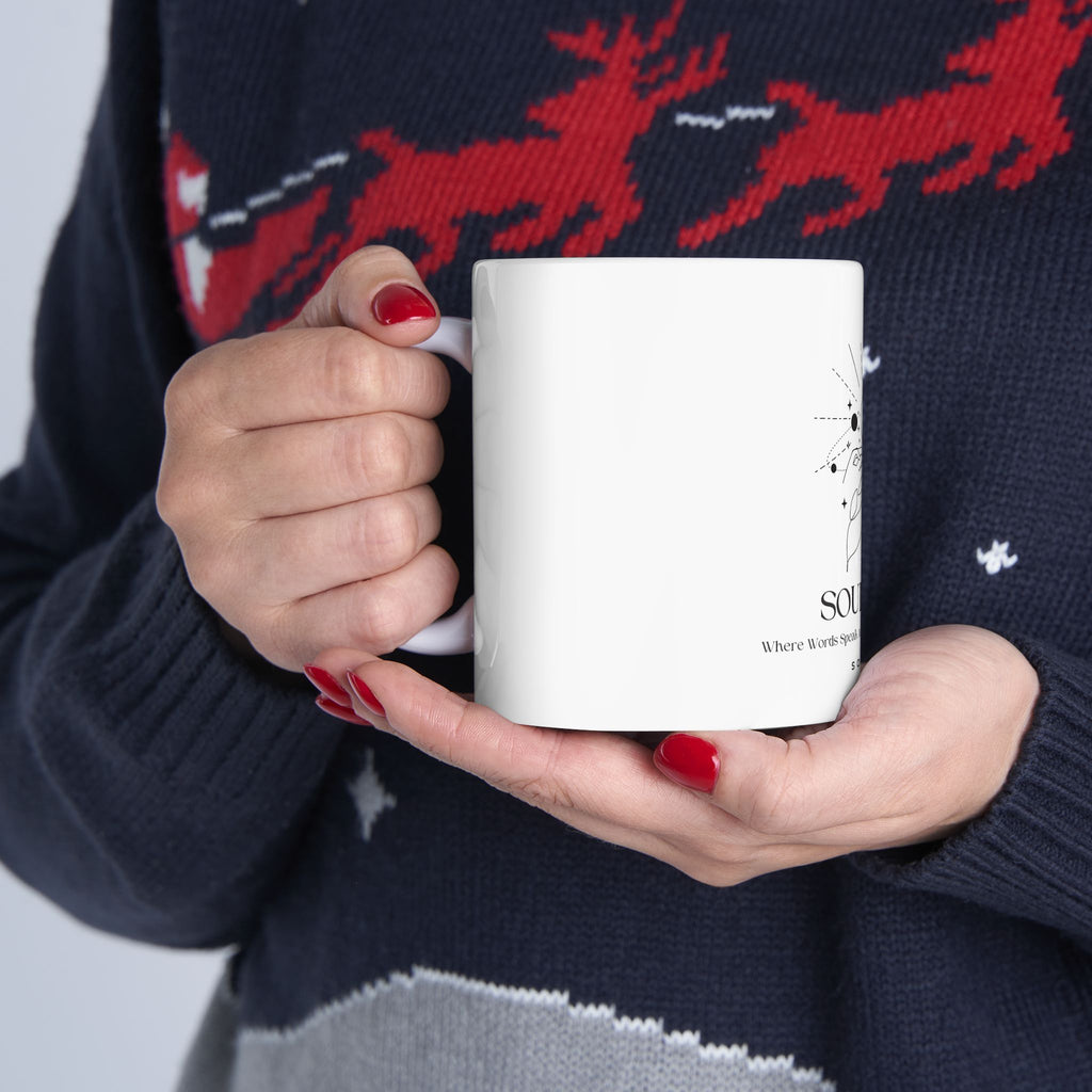 Soul Mind celestial face mug | spiritual astrology ceramic mug