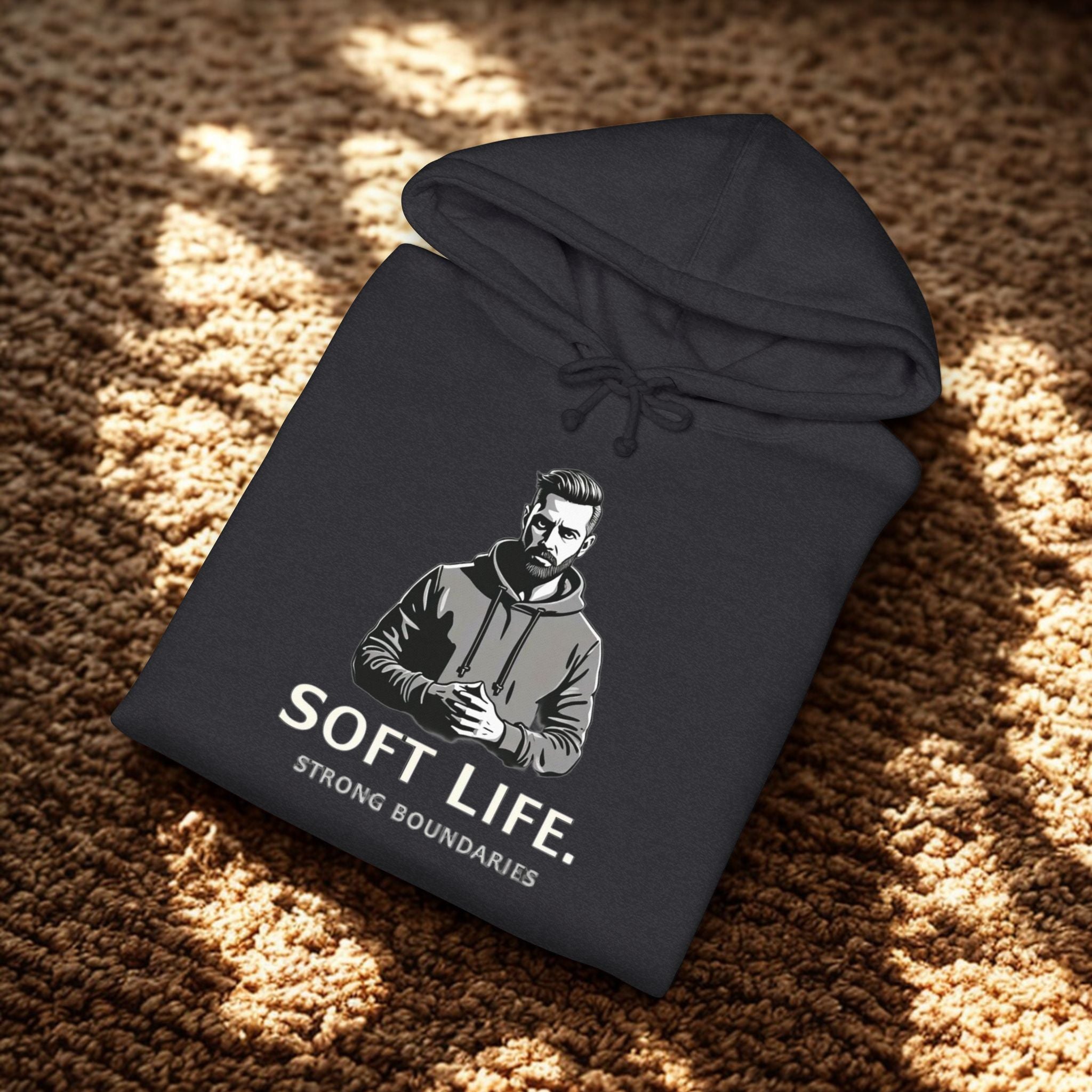 Soft S.M.S Life Hoodie — 'Soft Life. Strong Boundaries.' Graphic Hoodie