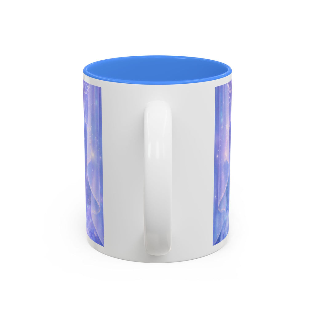 Inspirational Heart Mug – "She Chooses Love" Two-Tone Accent Coffee Cup