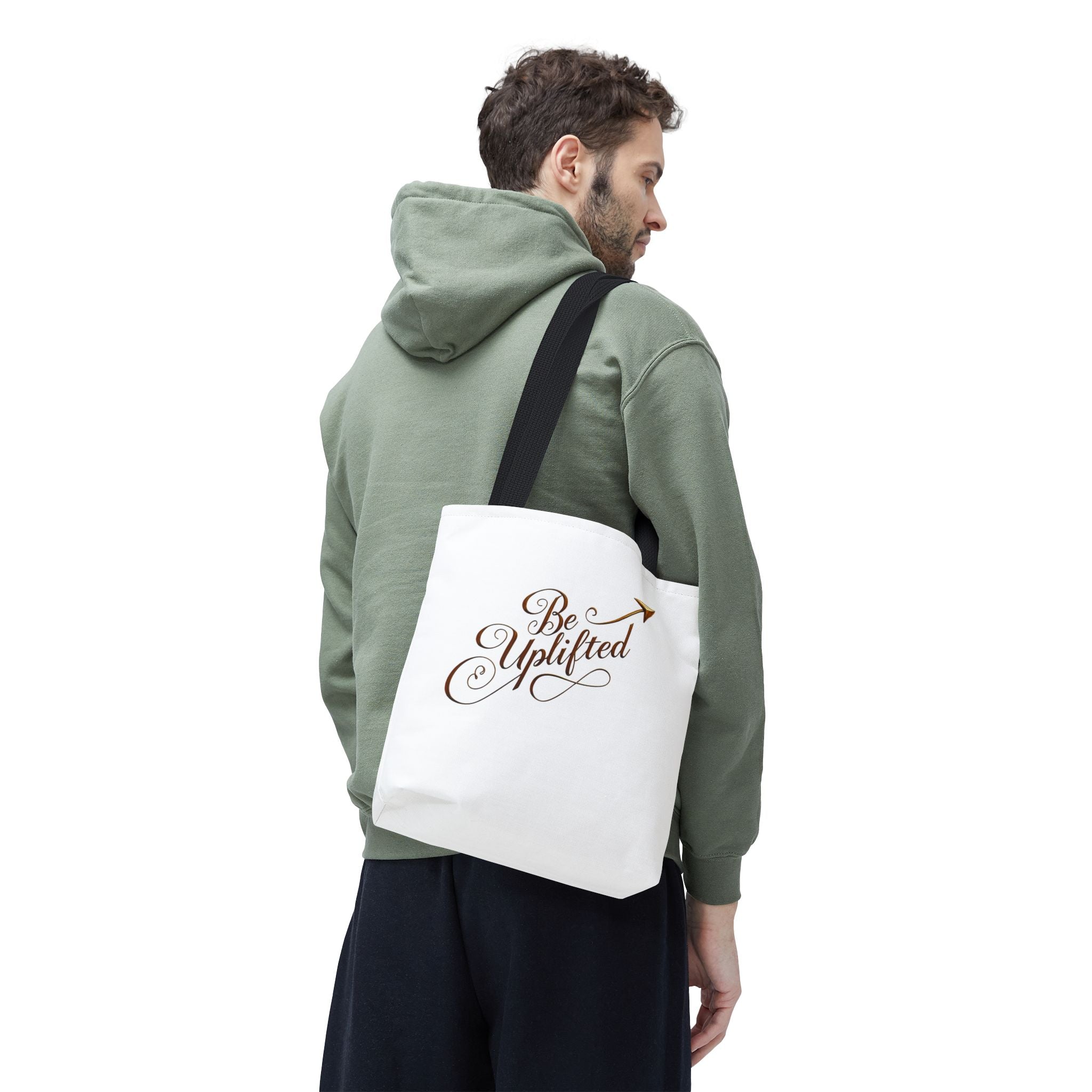 Be Uplifted script airplane Tote Bag | Soul Mind minimalist face Tote Bag