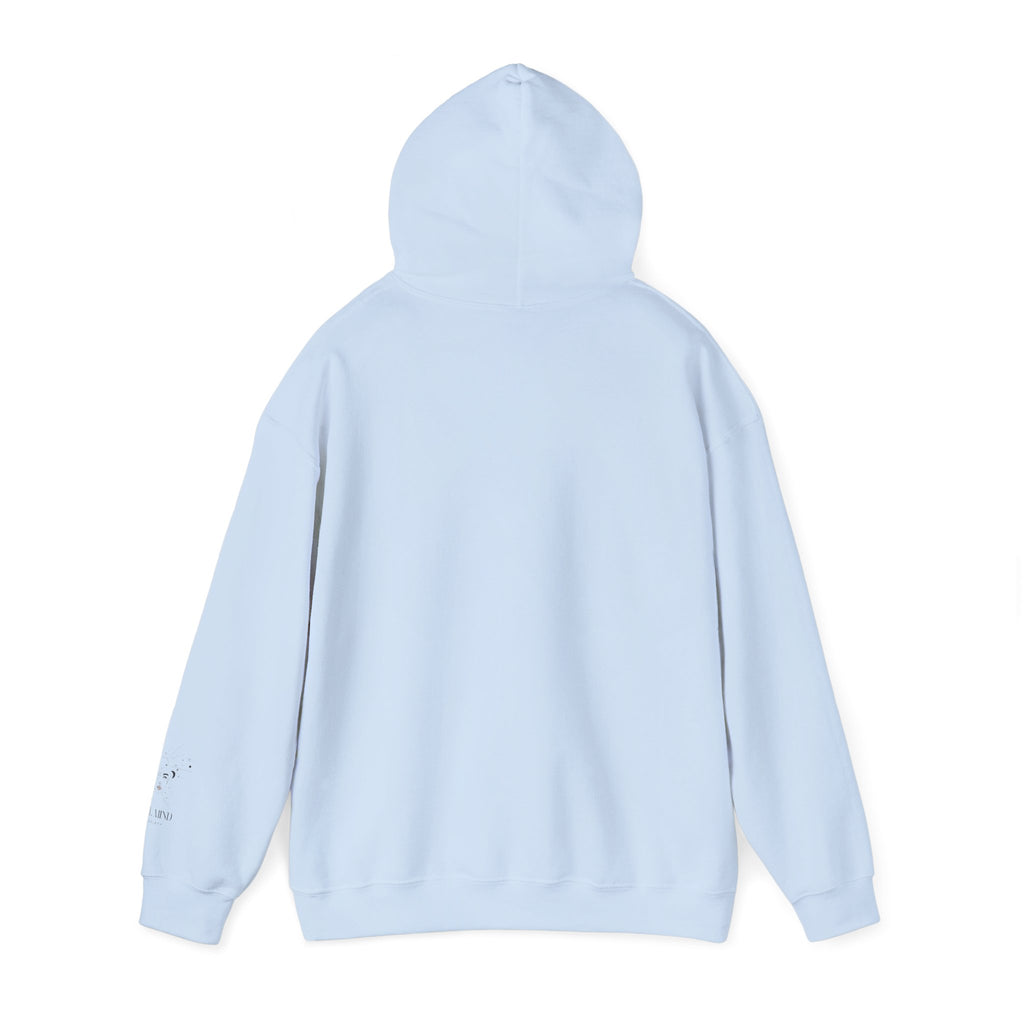 Be Uplifted hoodie | Gothic script cross design
