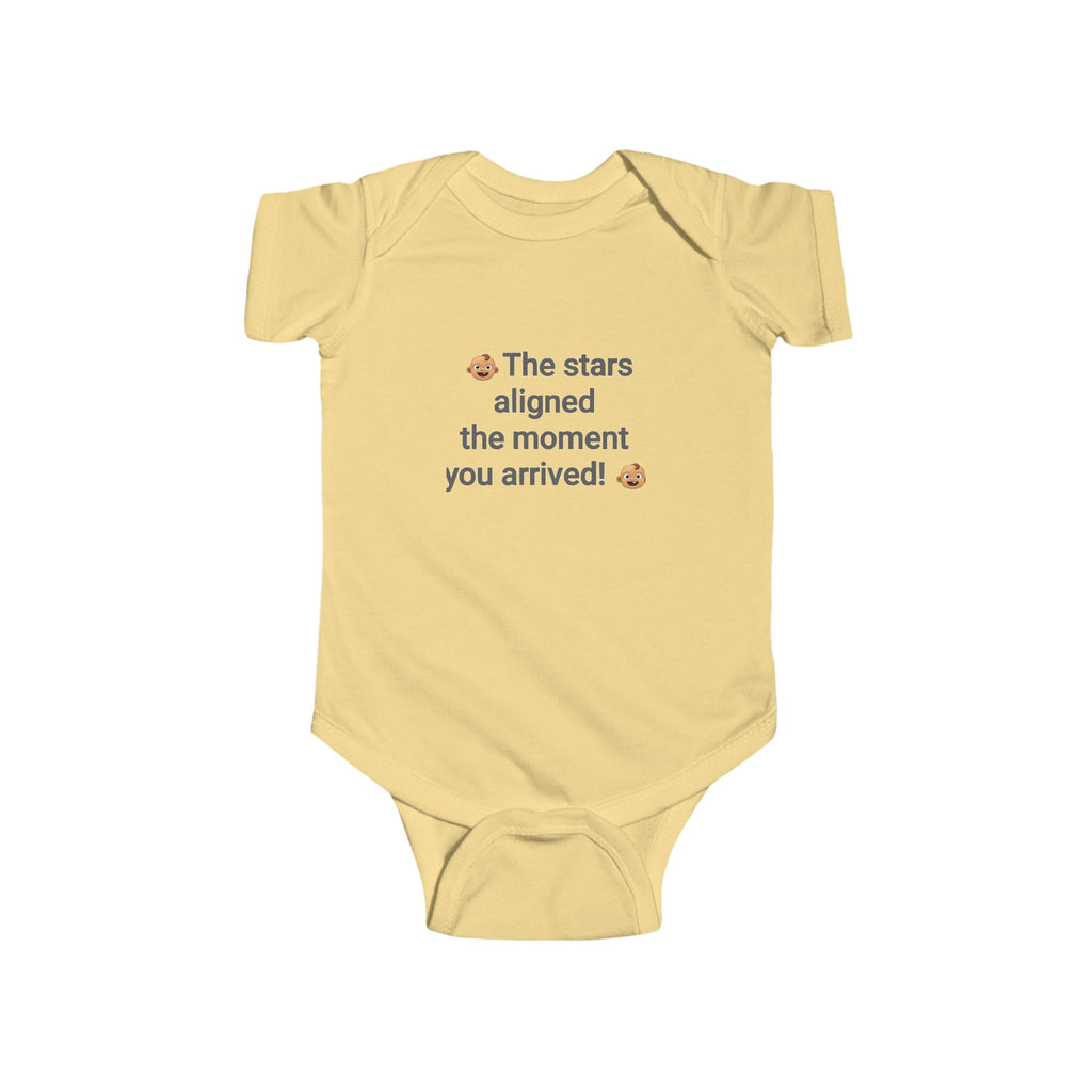 The stars aligned the moment you arrived Bodysuit | Baby onesie, newborn saying