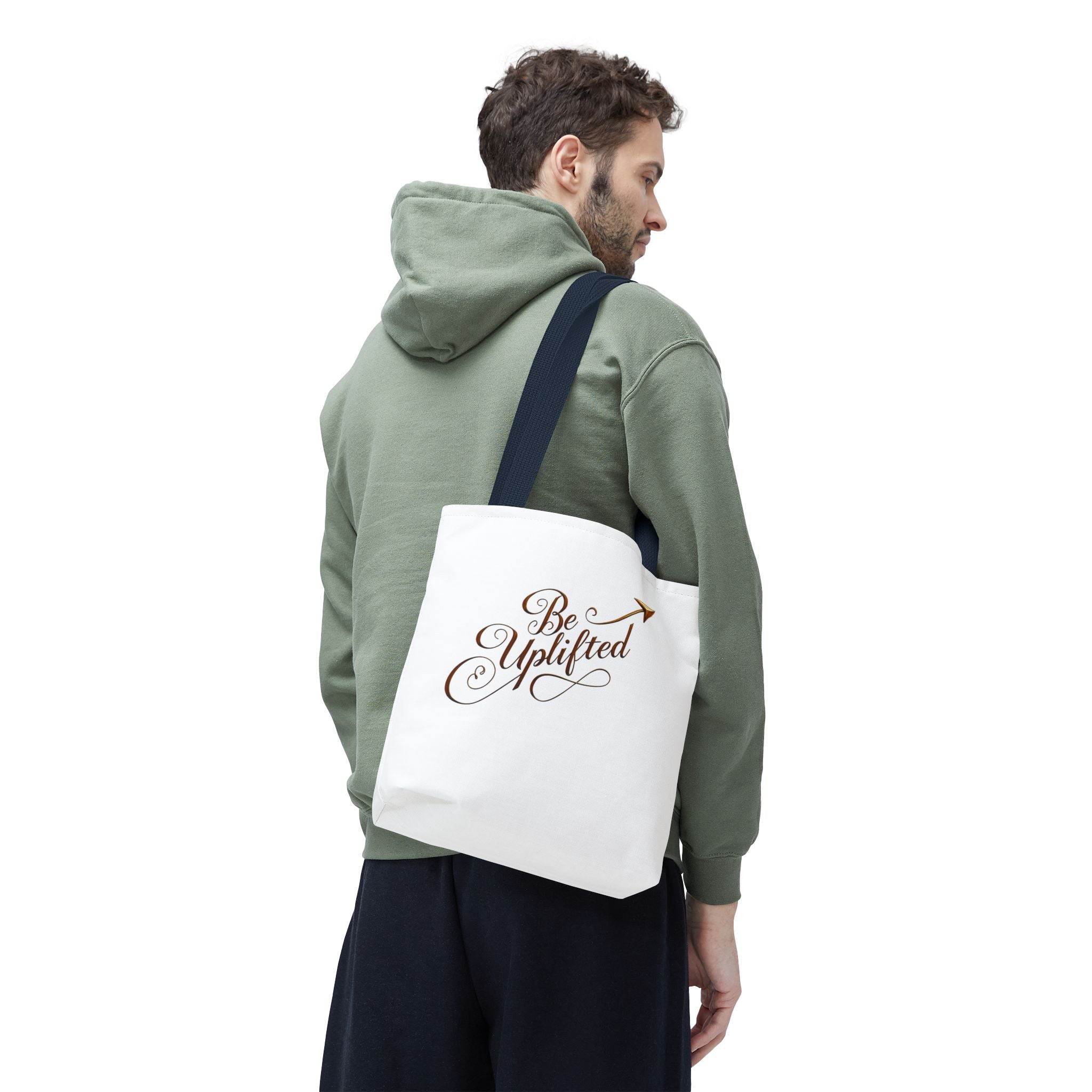 Be Uplifted script airplane Tote Bag | Soul Mind minimalist face Tote Bag