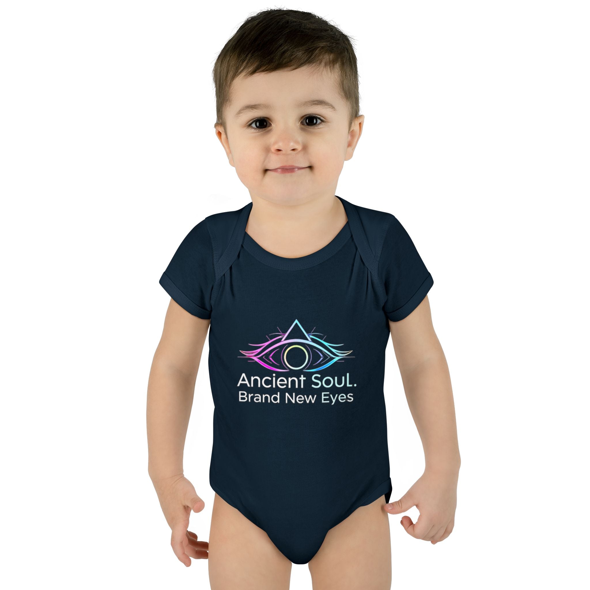 Infant Bodysuit - "Ancient Soul. Brand New Eyes" Mystical Eye Baby One-Piece