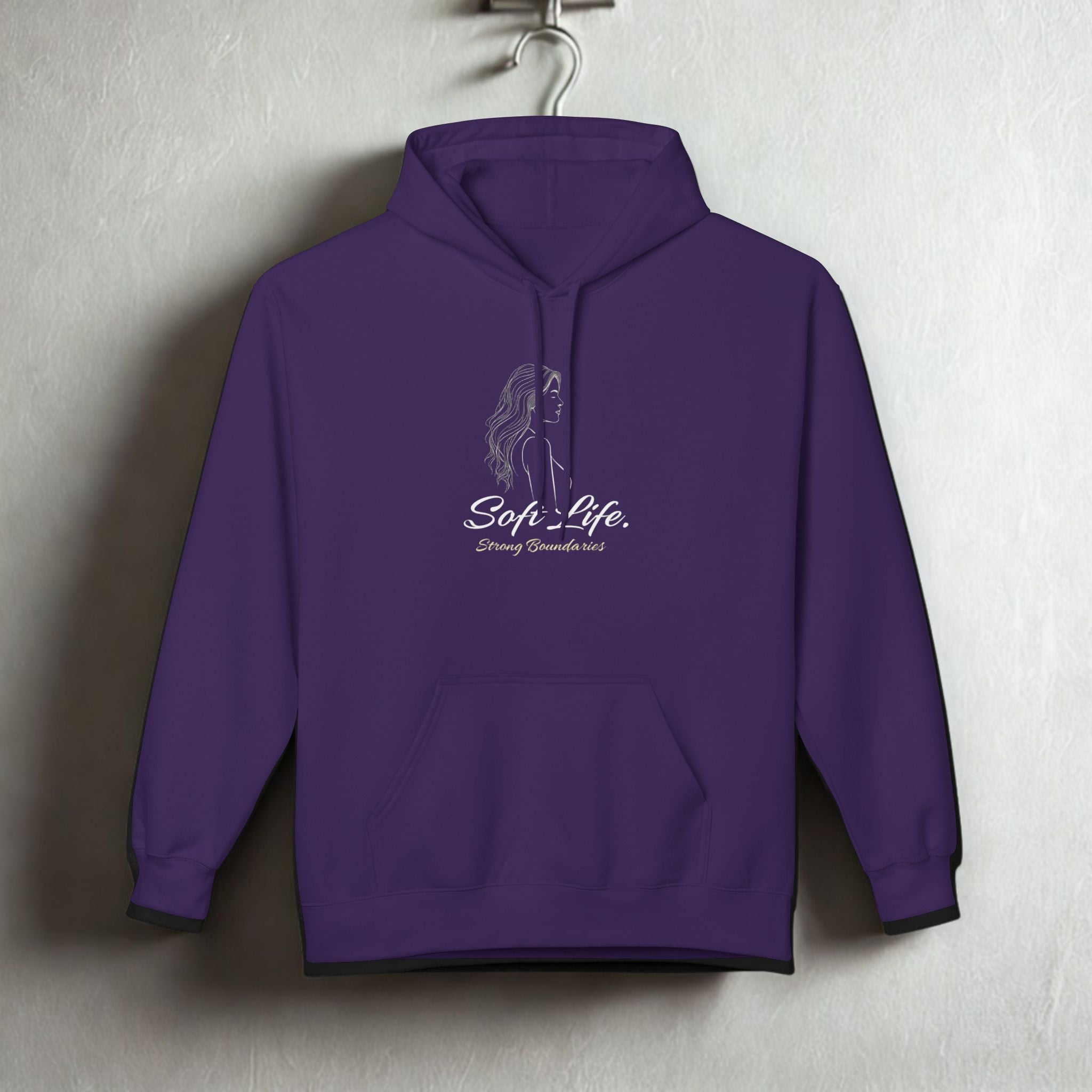 Soft-Spoken Brown Hoodie — 'Soft. Safe.' Comfort Fleece