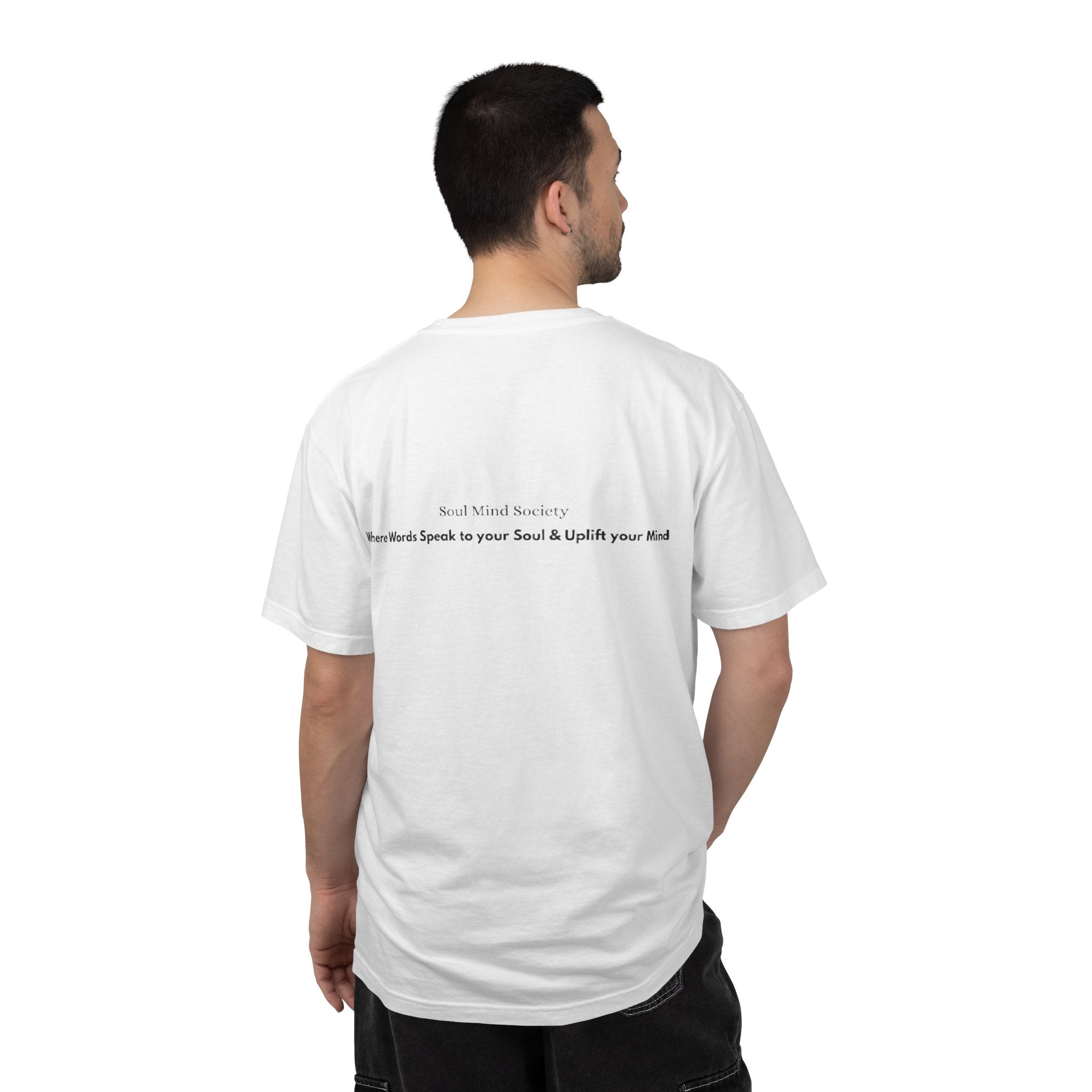 Soul Mind galactic skull illustration T-Shirt | spiritual logo tee